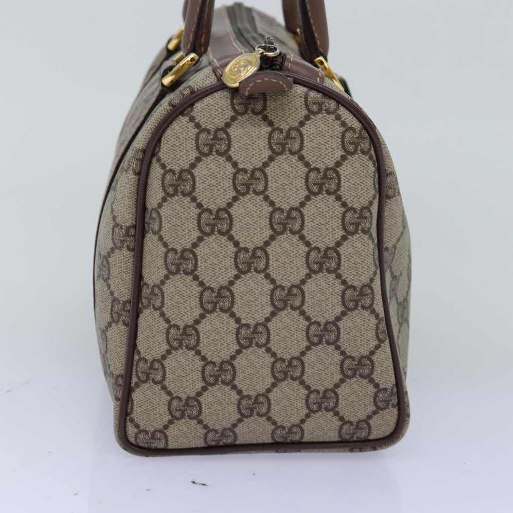GUCCI GG Supreme Web Sherry Line Boston Bag PVC Beige 002 615 6838 76396
