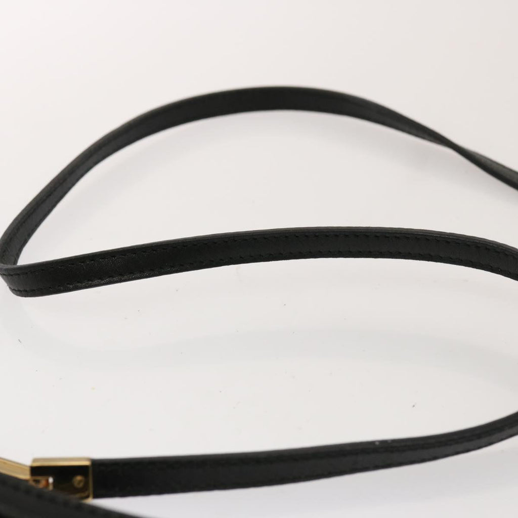 GUCCI Shoulder Bag Suede Black 001 4115 76397