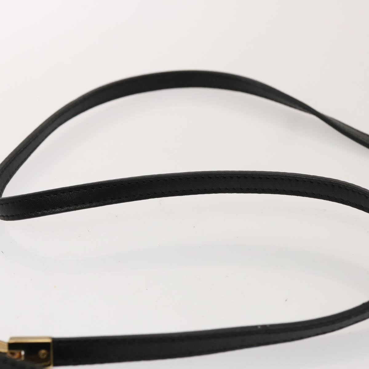GUCCI Shoulder Bag Suede Black 001 4115 76397