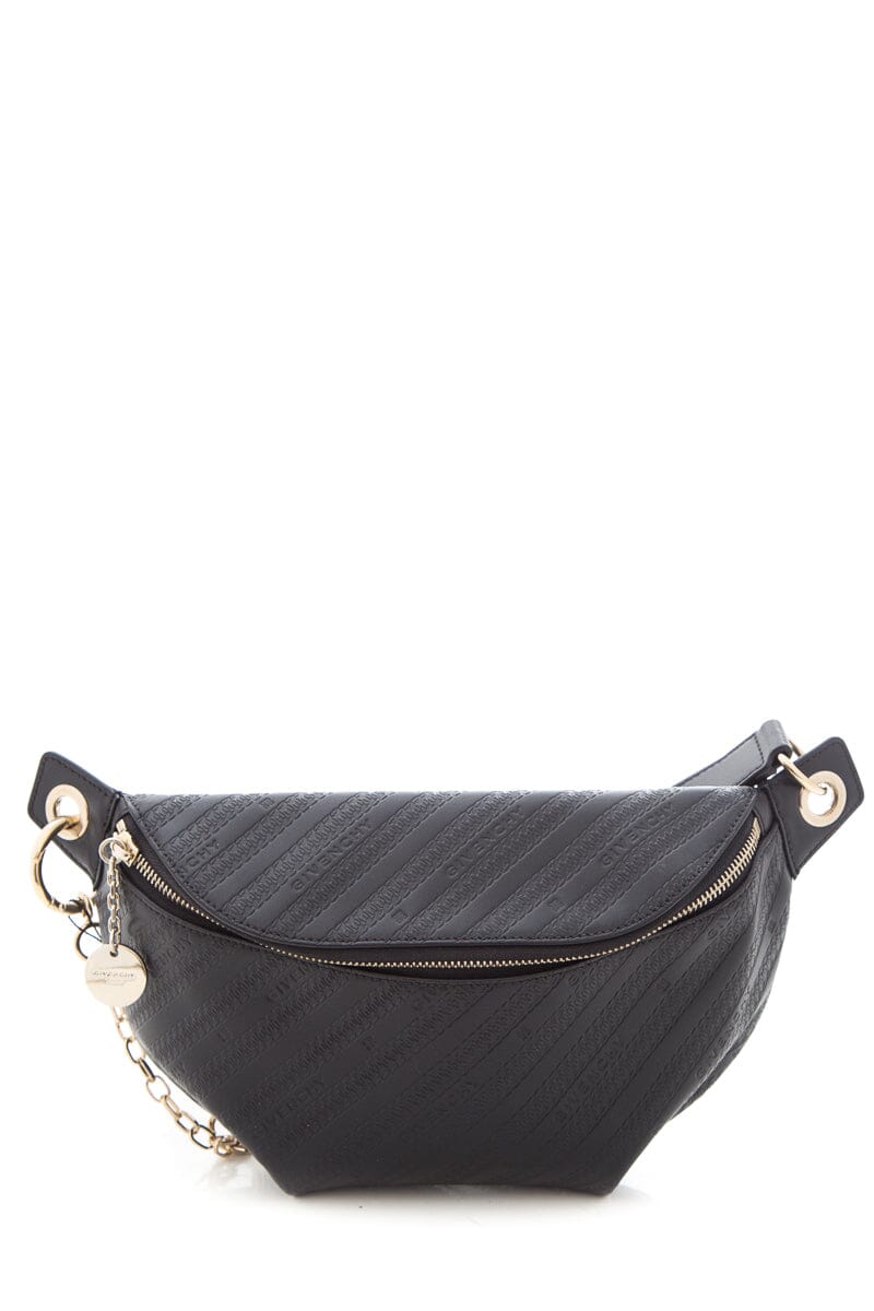 Givenchy Black Logo Embossed Belt Bag