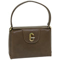 GUCCI Shoulder Bag Leather Brown 76400