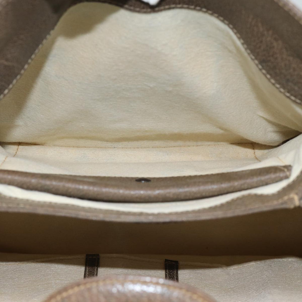GUCCI Shoulder Bag Leather Brown 76400