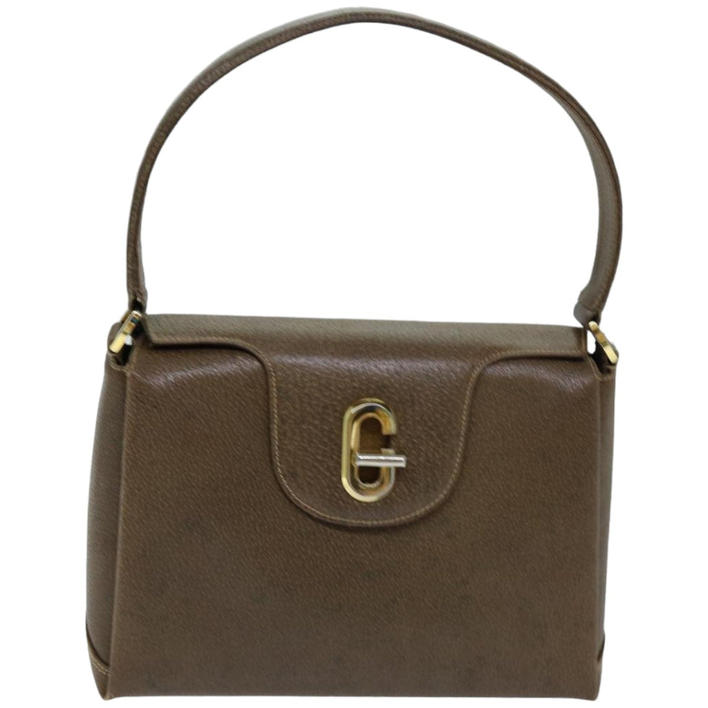 GUCCI Shoulder Bag Leather Brown 76400