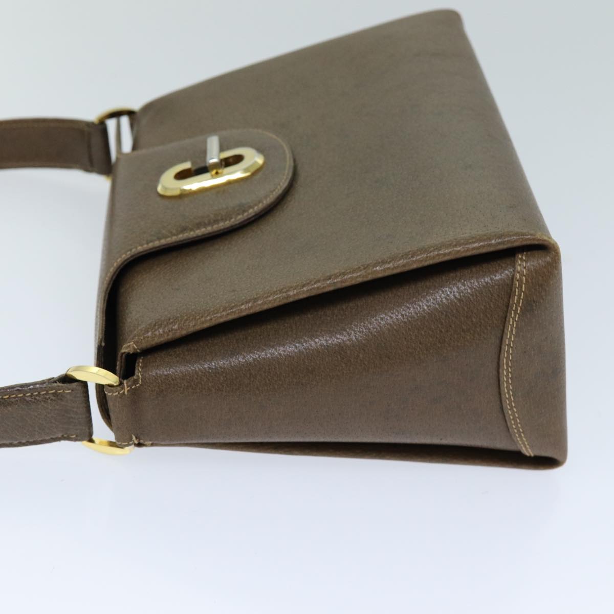GUCCI Shoulder Bag Leather Brown 76400