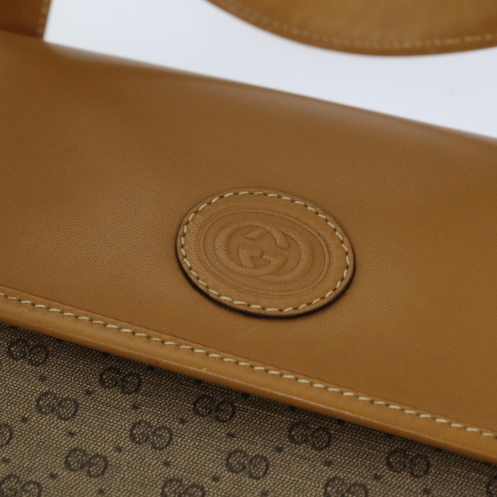 GUCCI Micro GG Supreme Hand Bag PVC Leather Beige 000 116 0089 76401