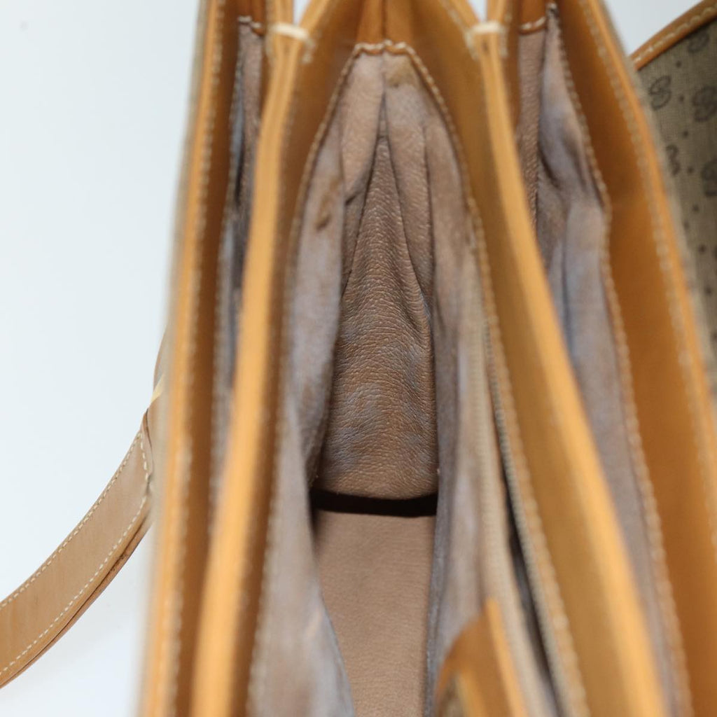 GUCCI Micro GG Supreme Hand Bag PVC Leather Beige 000 116 0089 76401