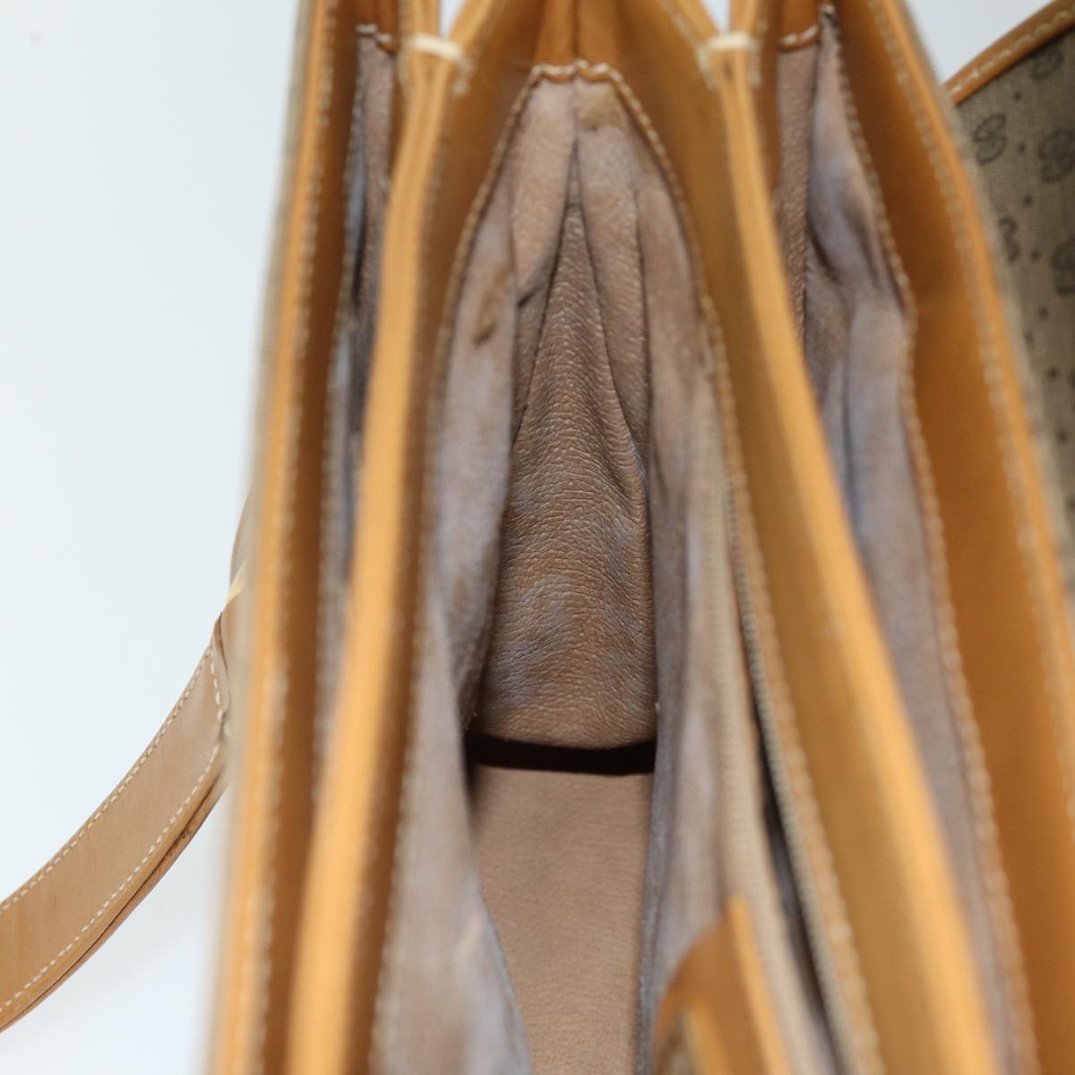 GUCCI Micro GG Supreme Hand Bag PVC Leather Beige 000 116 0089 76401