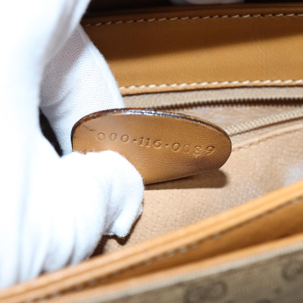 GUCCI Micro GG Supreme Hand Bag PVC Leather Beige 000 116 0089 76401