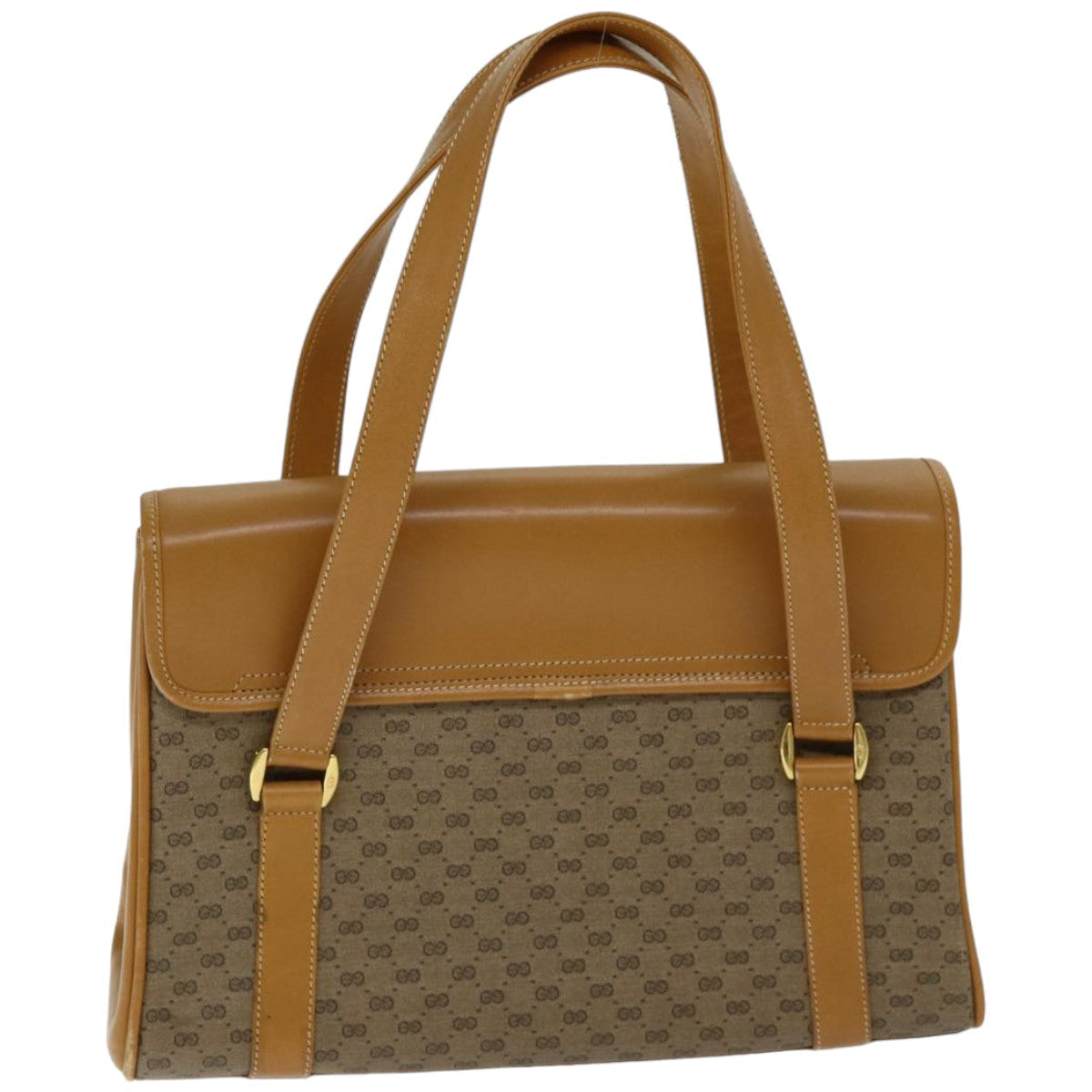 GUCCI Micro GG Supreme Hand Bag PVC Leather Beige 000 116 0089 76401