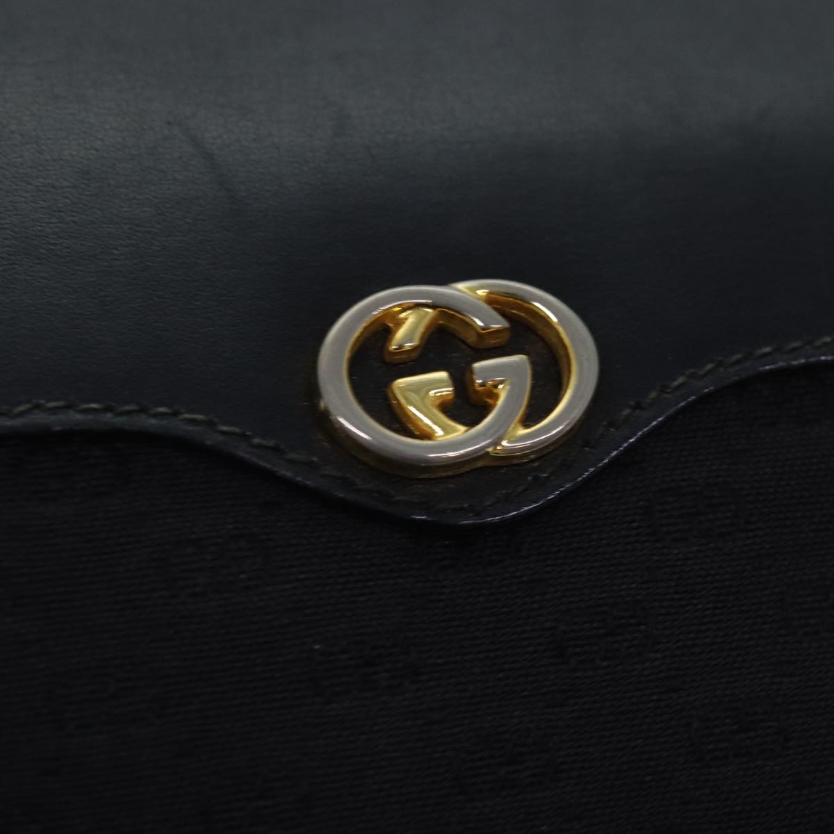 GUCCI Micro GG Canvas Web Sherry Line Shoulder Bag Black 67 01 4426 76402