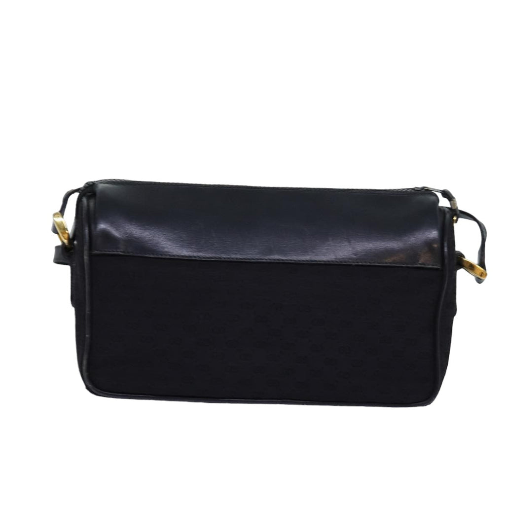 GUCCI Micro GG Canvas Web Sherry Line Shoulder Bag Black 67 01 4426 76402