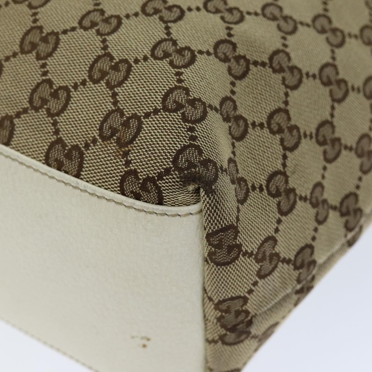 GUCCI GG Canvas Tote Bag Beige 153009 76417