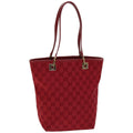 GUCCI GG Canvas Tote Bag Red 002 1099 76418