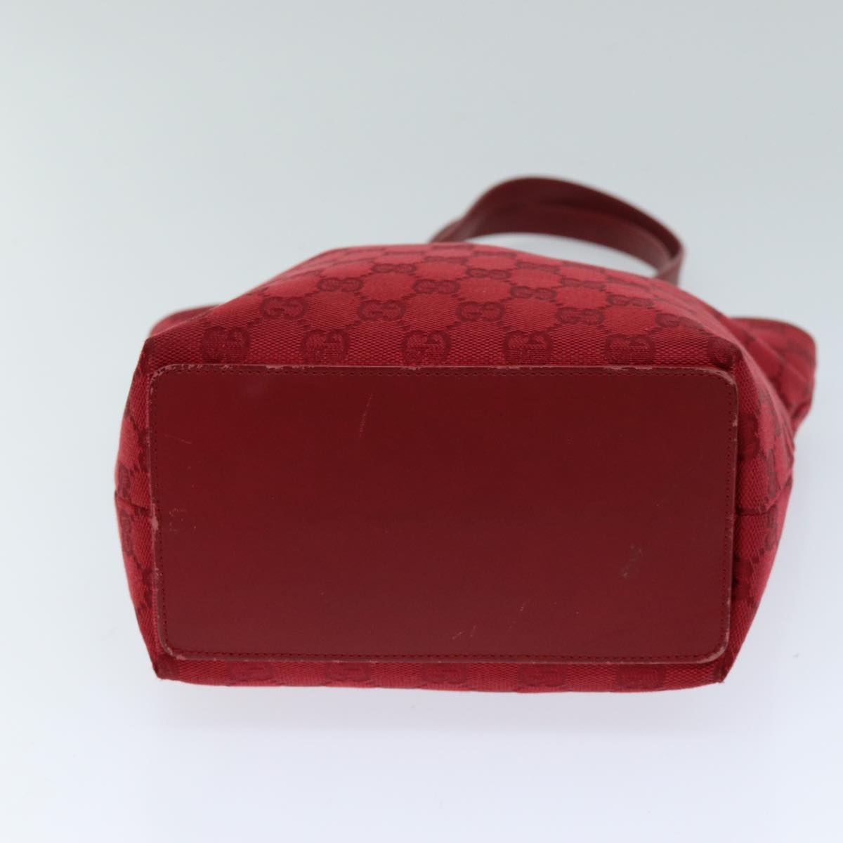 GUCCI GG Canvas Tote Bag Red 002 1099 76418