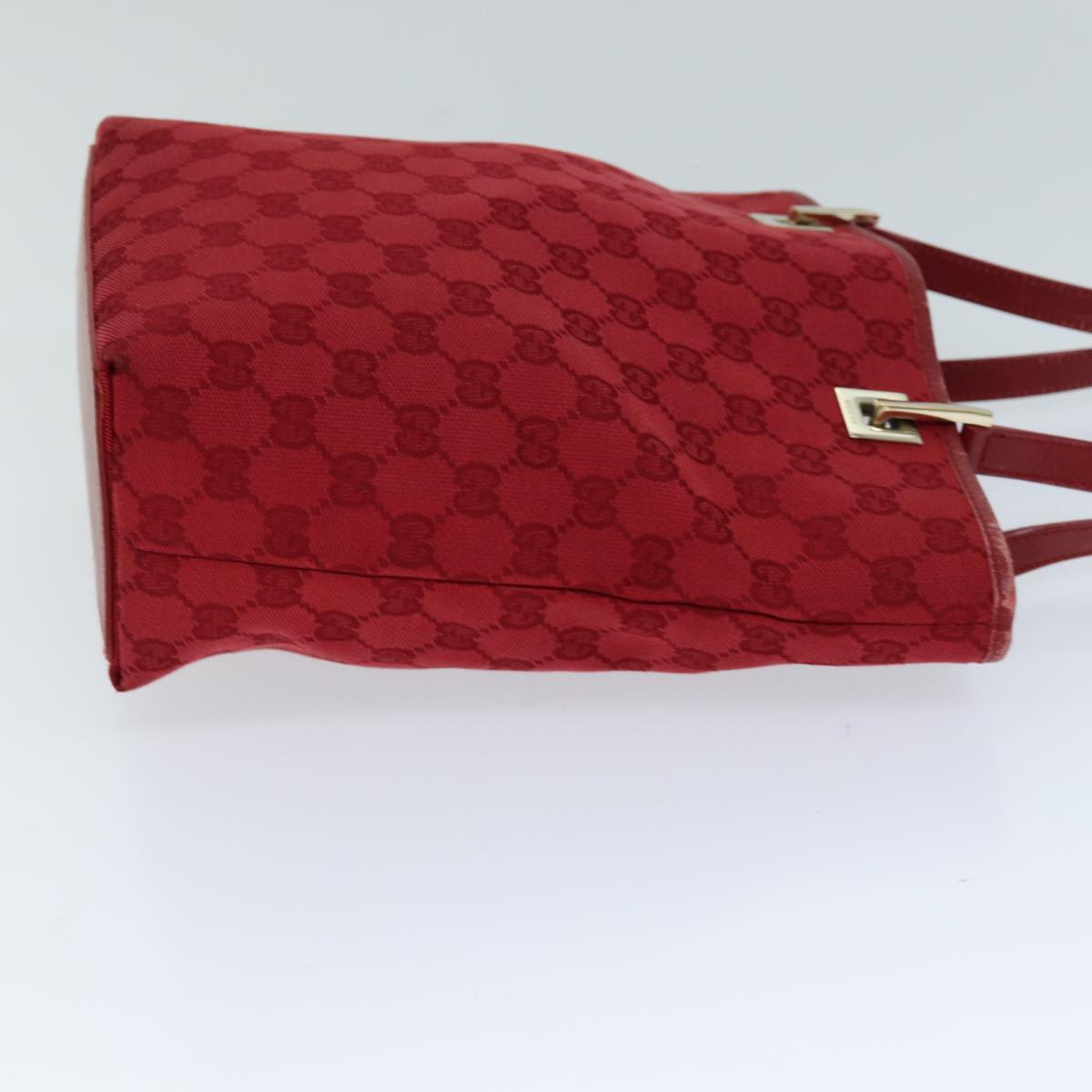 GUCCI GG Canvas Tote Bag Red 002 1099 76418