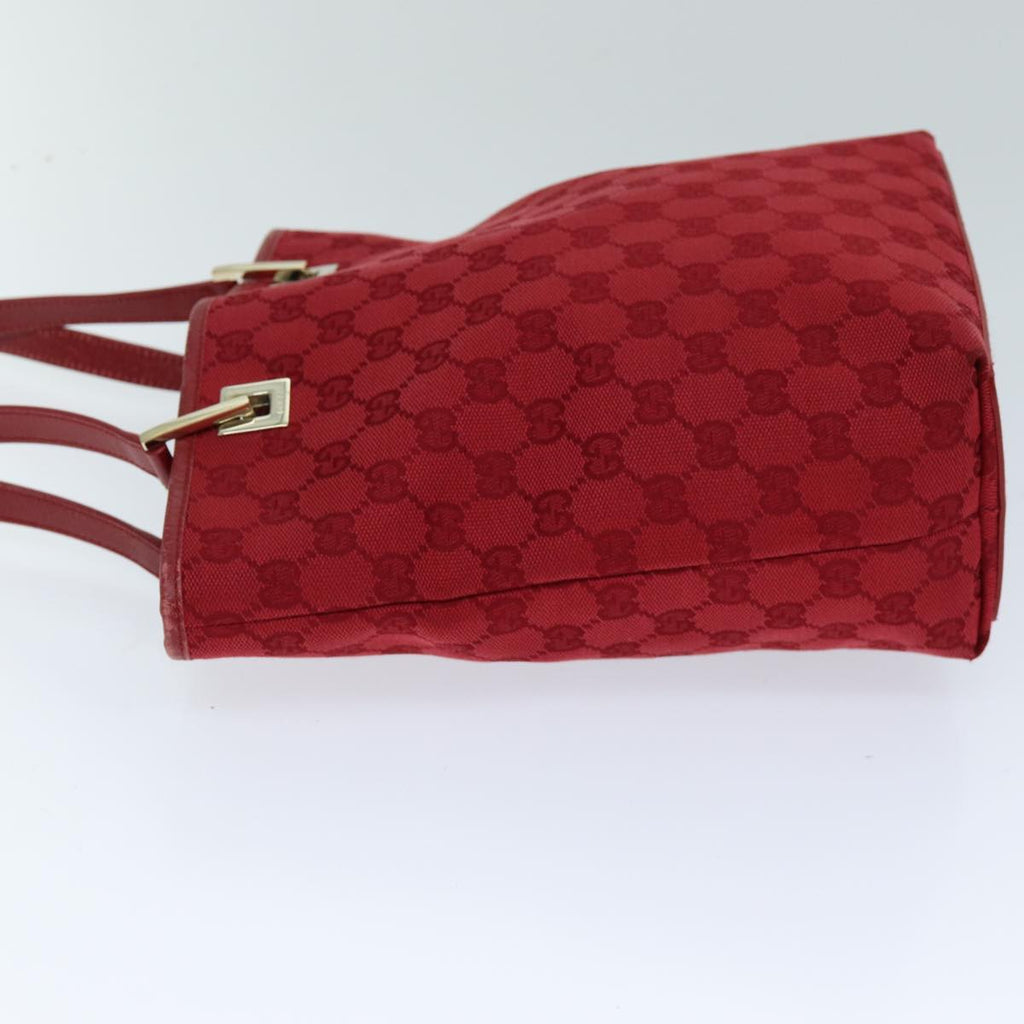 GUCCI GG Canvas Tote Bag Red 002 1099 76418
