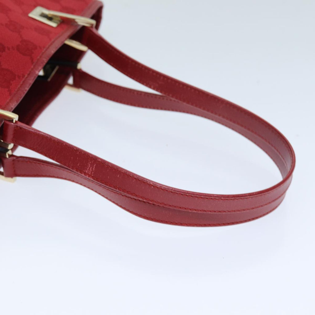 GUCCI GG Canvas Tote Bag Red 002 1099 76418