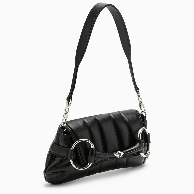 Gucci Gucci Horsebit Chain Small Black Bag Women