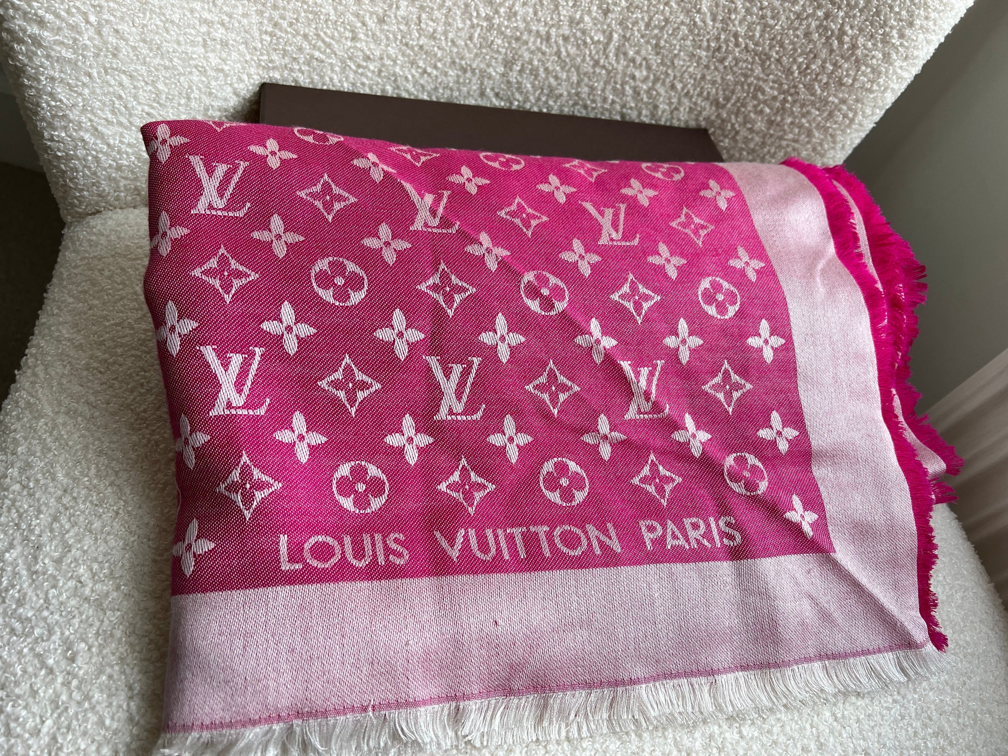 Louis Vuitton Pink Monogram Shawl (RRP £450)