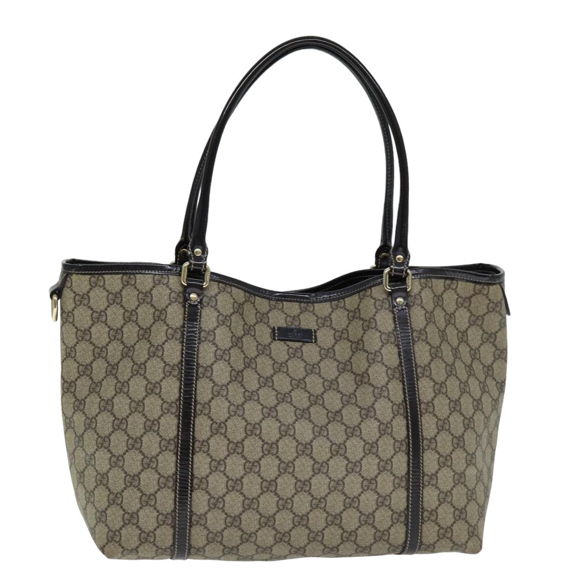 GUCCI GG Supreme Tote Bag PVC Beige 197953 76579