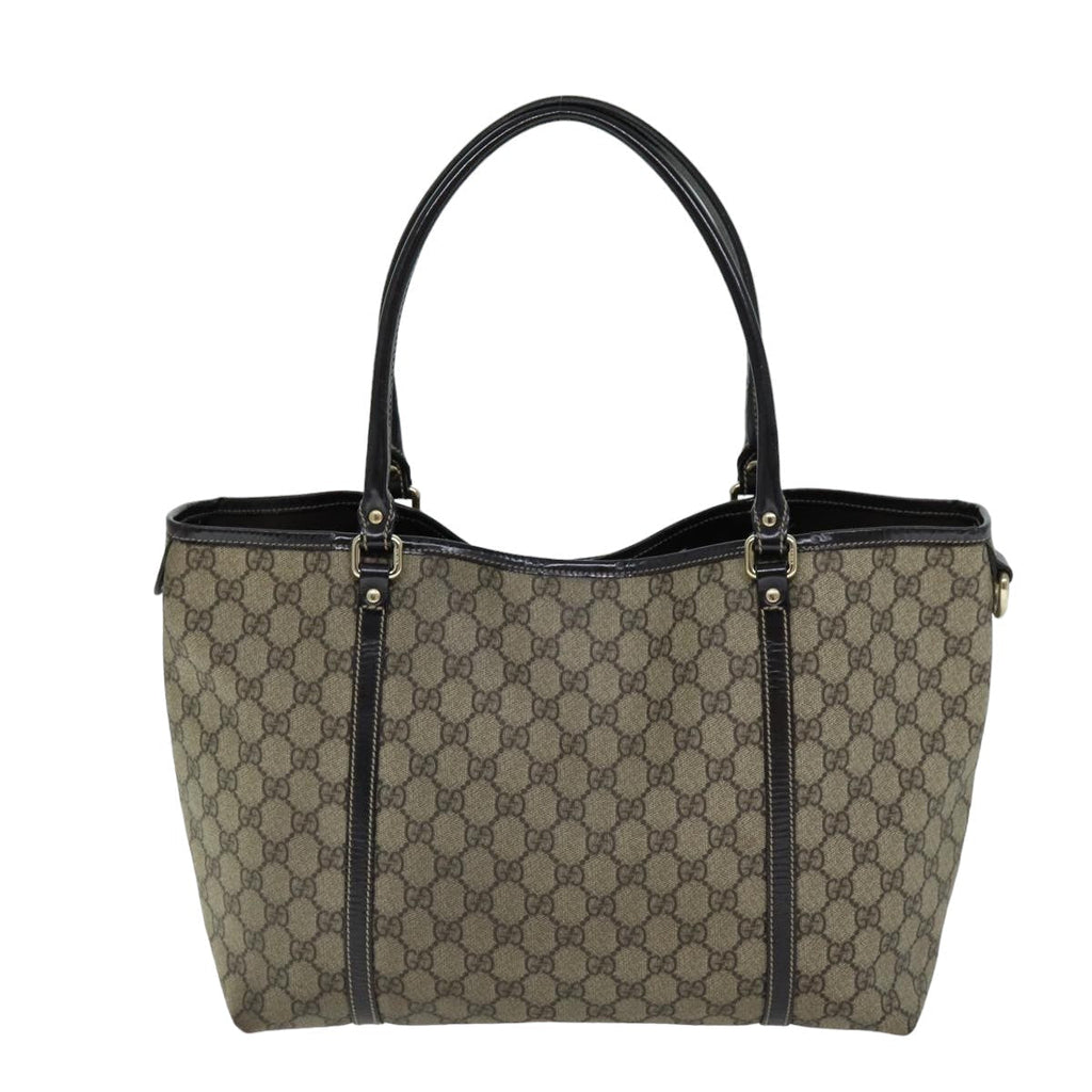 GUCCI GG Supreme Tote Bag PVC Beige 197953 76579