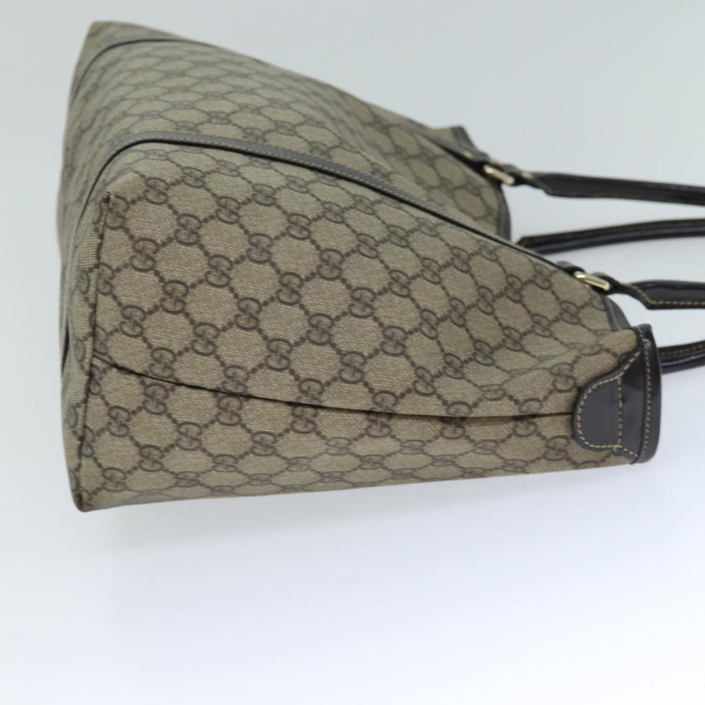 GUCCI GG Supreme Tote Bag PVC Beige 197953 76579