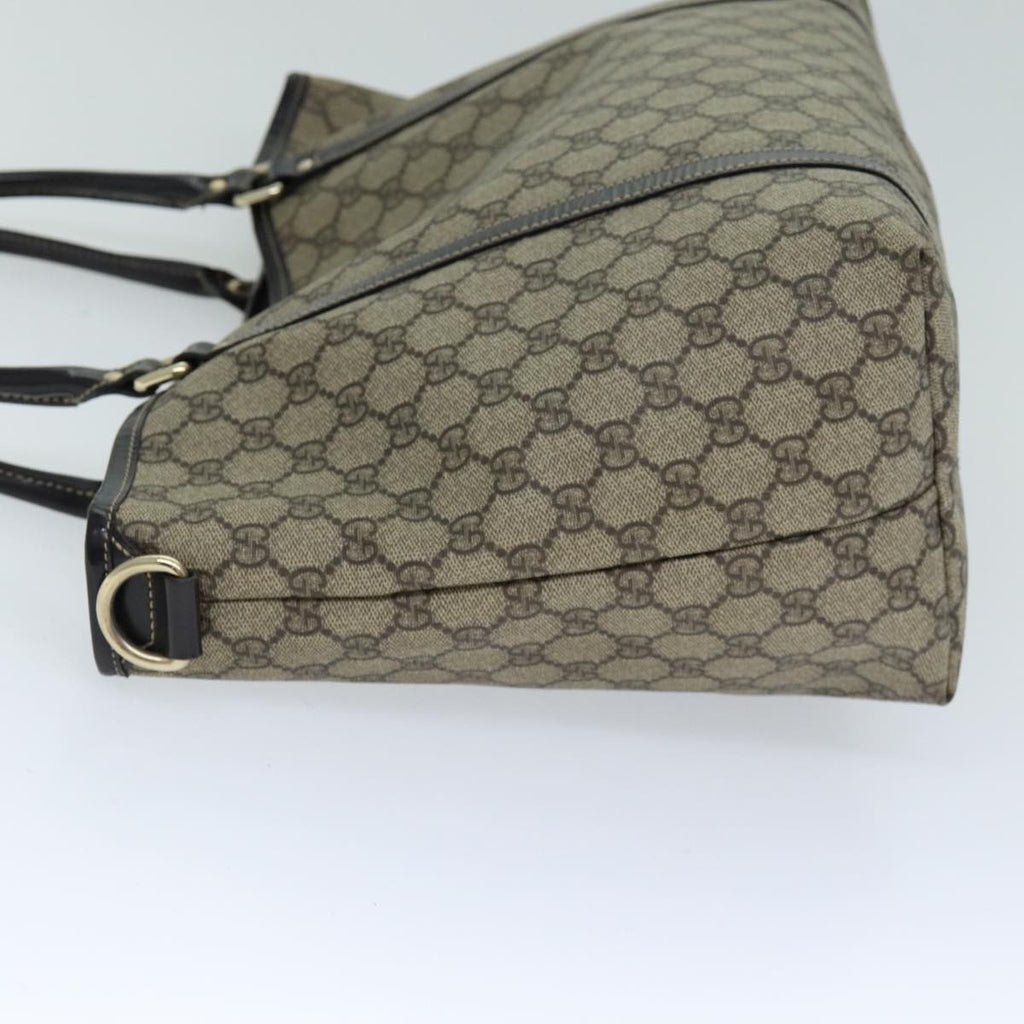GUCCI GG Supreme Tote Bag PVC Beige 197953 76579
