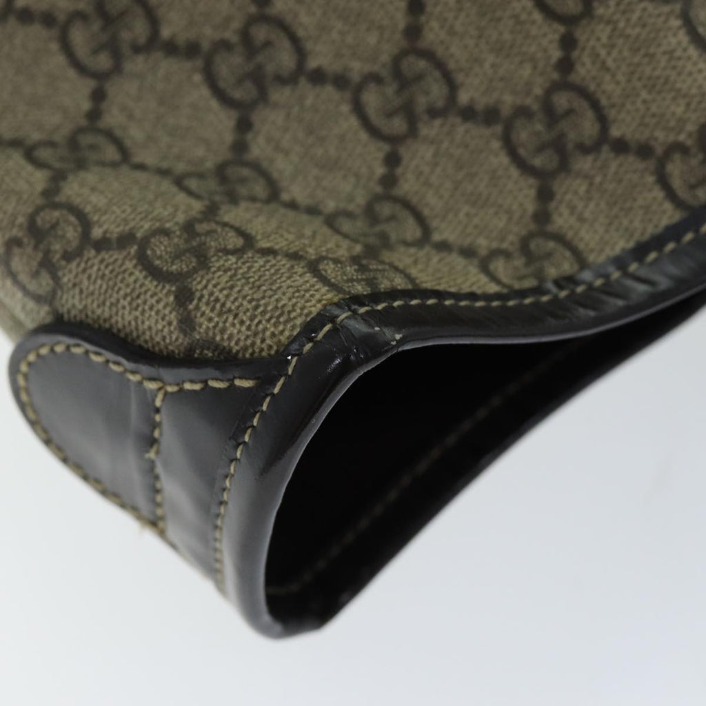 GUCCI GG Supreme Tote Bag PVC Beige 197953 76579
