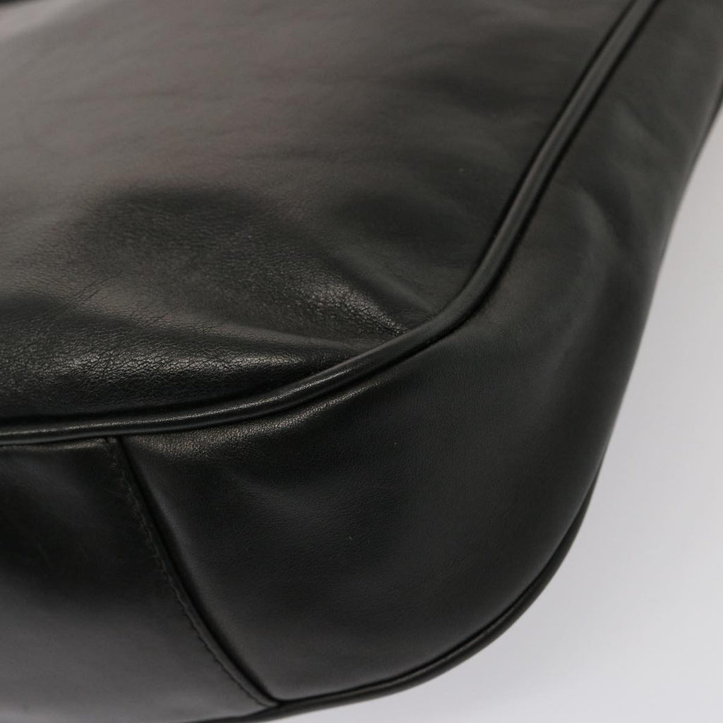 GUCCI Bamboo Hand Bag Leather Black 001 1781 1638 76586