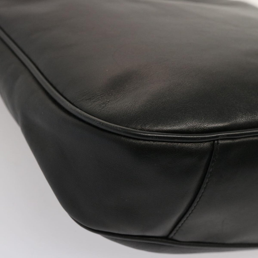 GUCCI Bamboo Hand Bag Leather Black 001 1781 1638 76586
