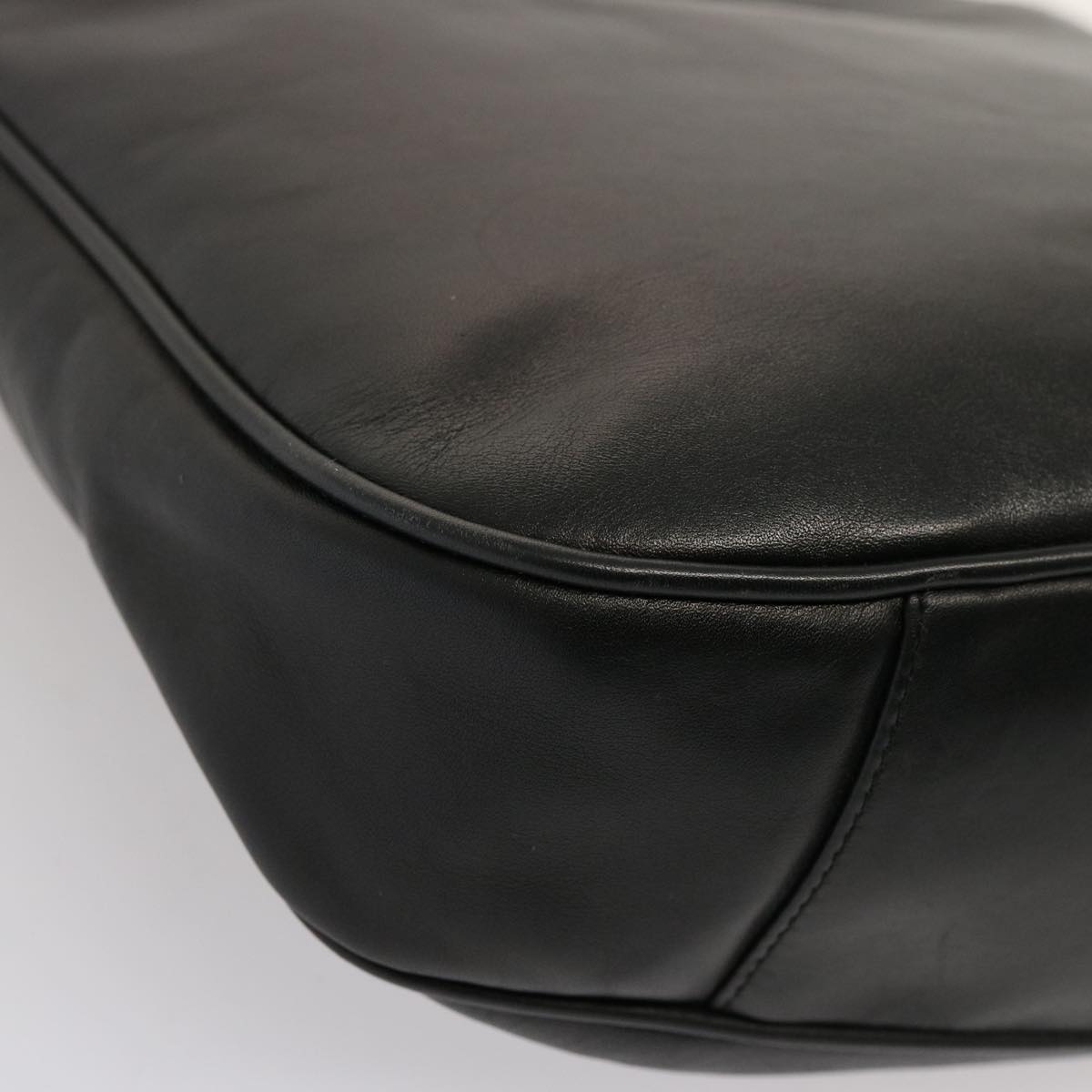 GUCCI Bamboo Hand Bag Leather Black 001 1781 1638 76586