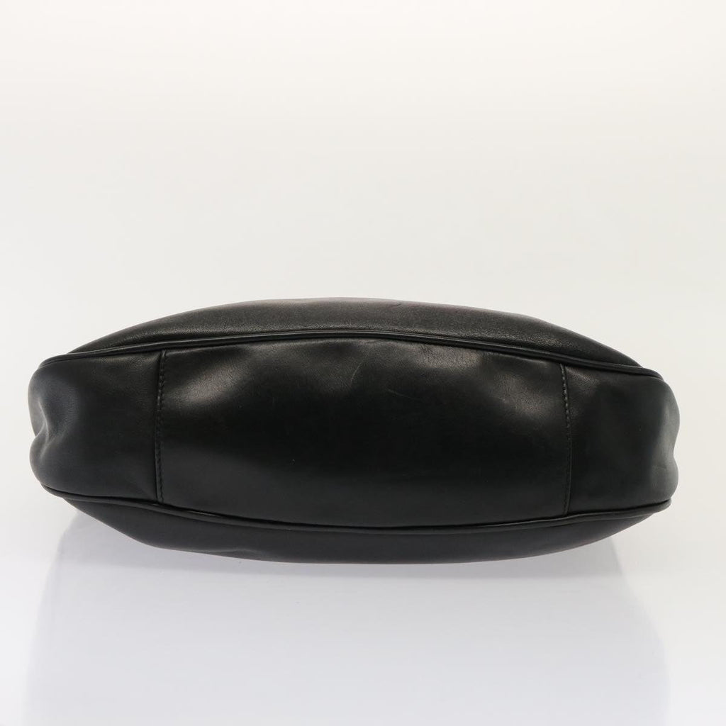 GUCCI Bamboo Hand Bag Leather Black 001 1781 1638 76586