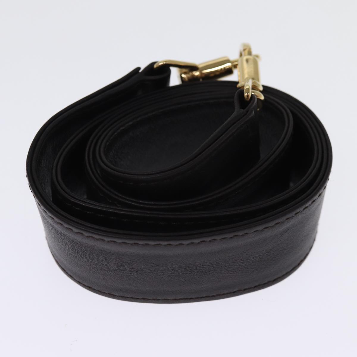 GUCCI Bamboo Hand Bag Leather Outlet 2way Black 001 1577 2123 76587