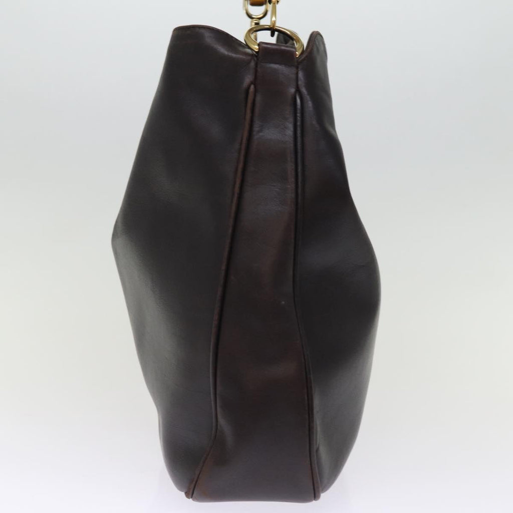GUCCI Bamboo Hand Bag Leather Outlet 2way Black 001 1577 2123 76587