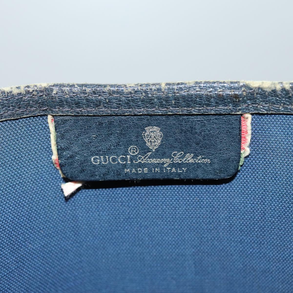 GUCCI GG Supreme Sherry Line Tote Bag PCVLeather Red Navy 120 02 003 76588