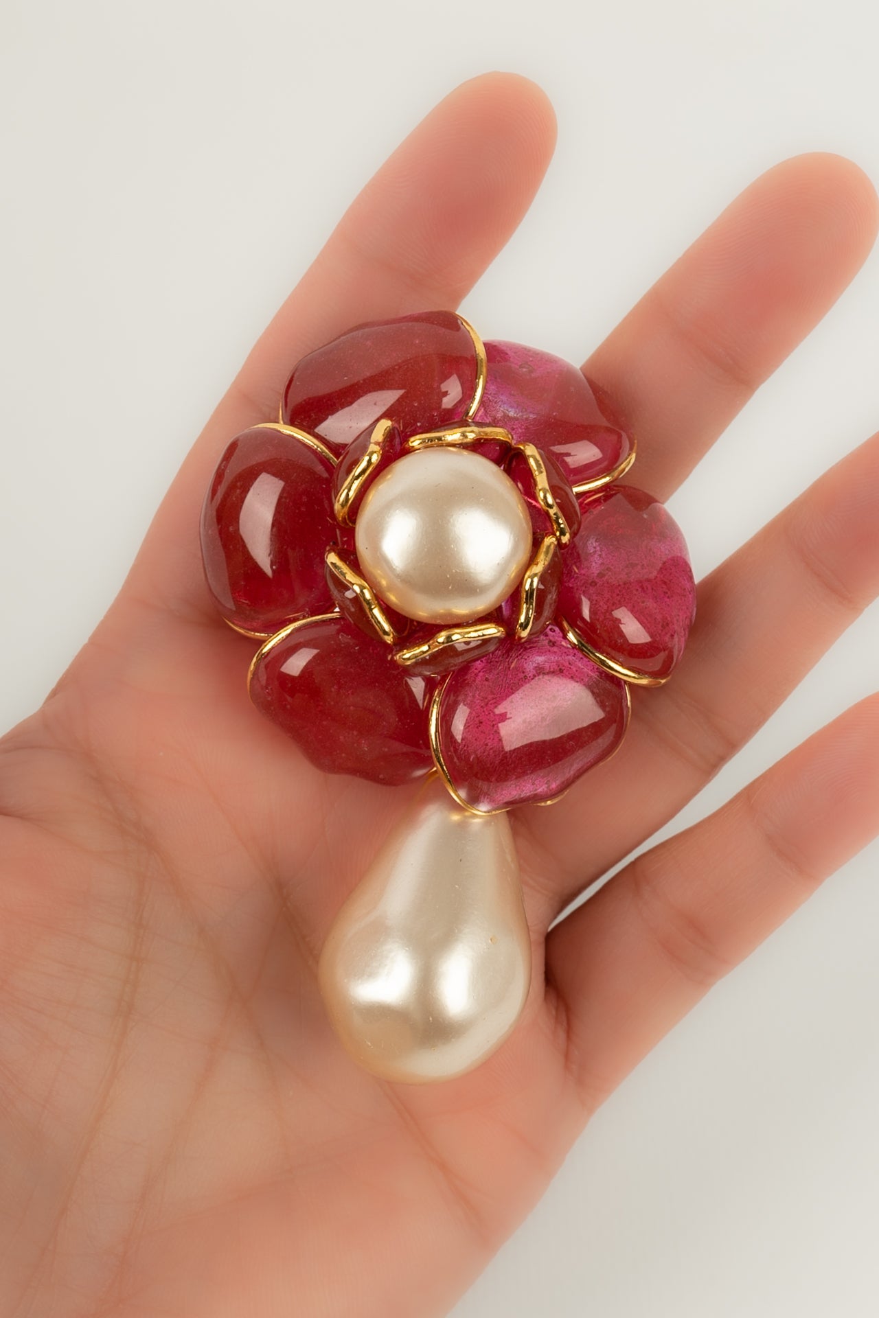 Broche / pendentif fleur Augustine