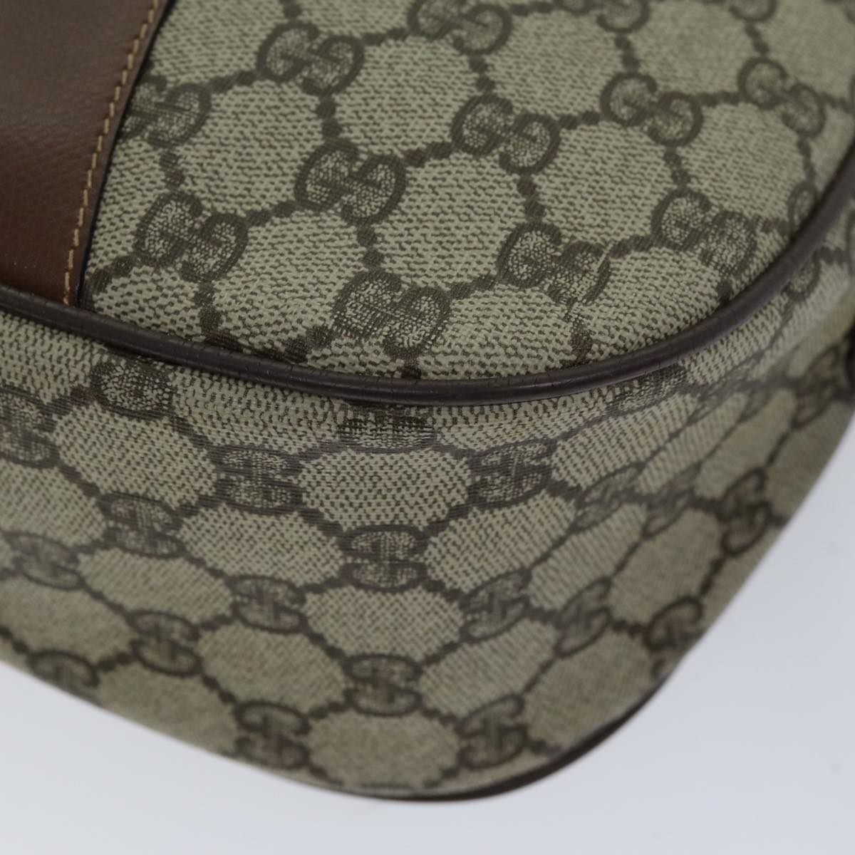 GUCCI GG Supreme Shoulder Bag PVC Leather Beige 001 754 6177 4021 76609