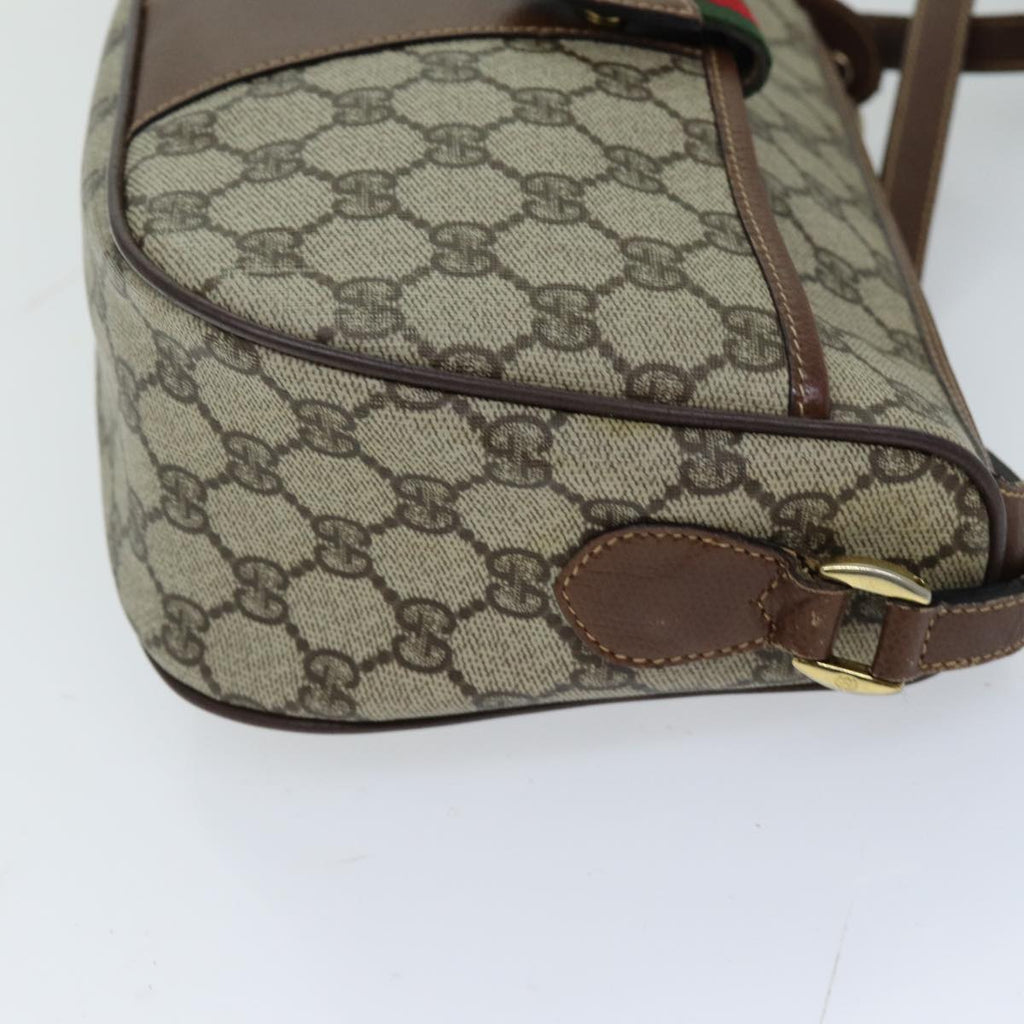 GUCCI GG Supreme Shoulder Bag PVC Leather Beige 001 754 6177 4021 76609