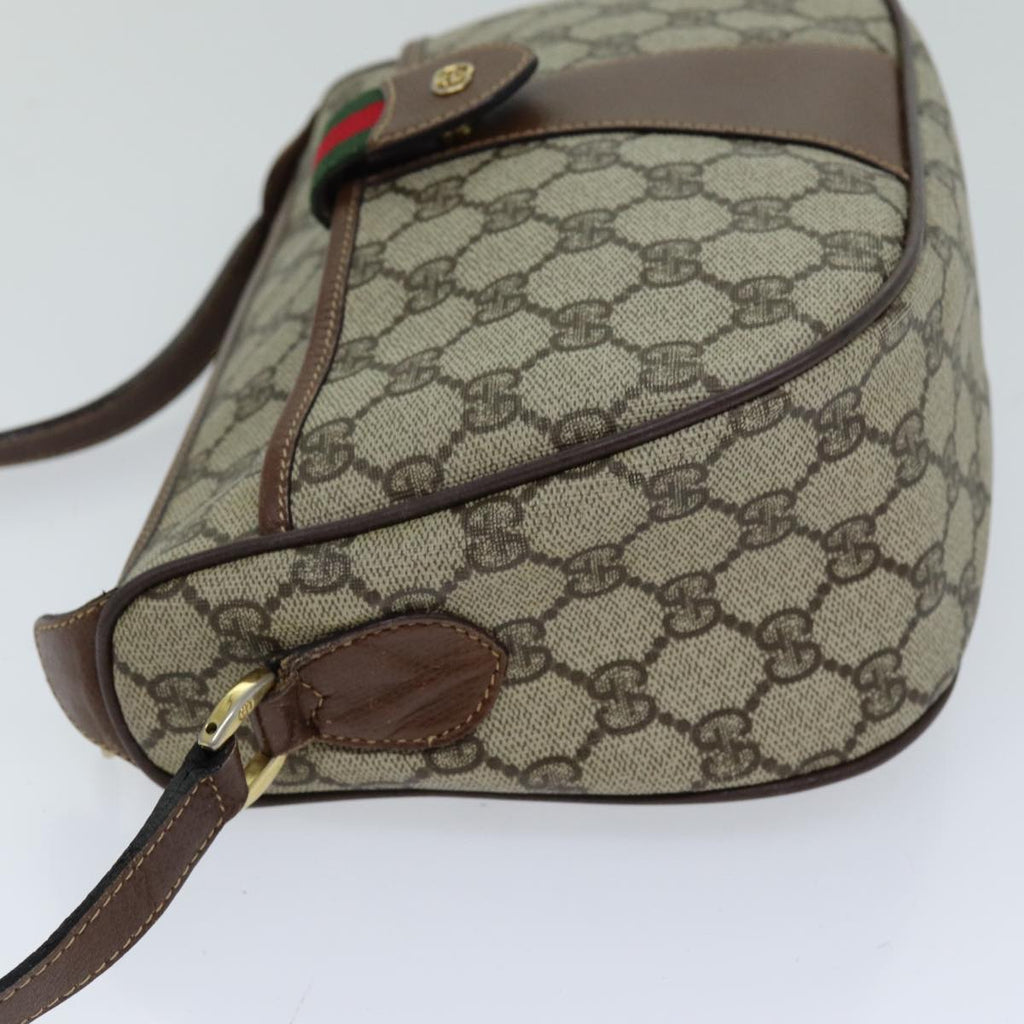 GUCCI GG Supreme Shoulder Bag PVC Leather Beige 001 754 6177 4021 76609
