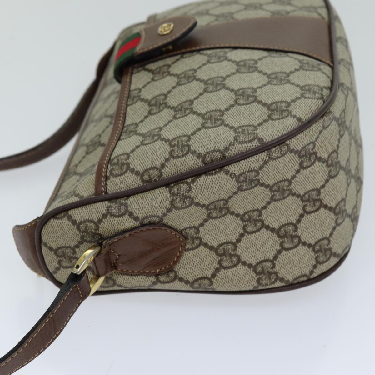 GUCCI GG Supreme Shoulder Bag PVC Leather Beige 001 754 6177 4021 76609