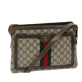 GUCCI GG Supreme Web Sherry Line Shoulder Bag PVC Beige 904 02 013 76634