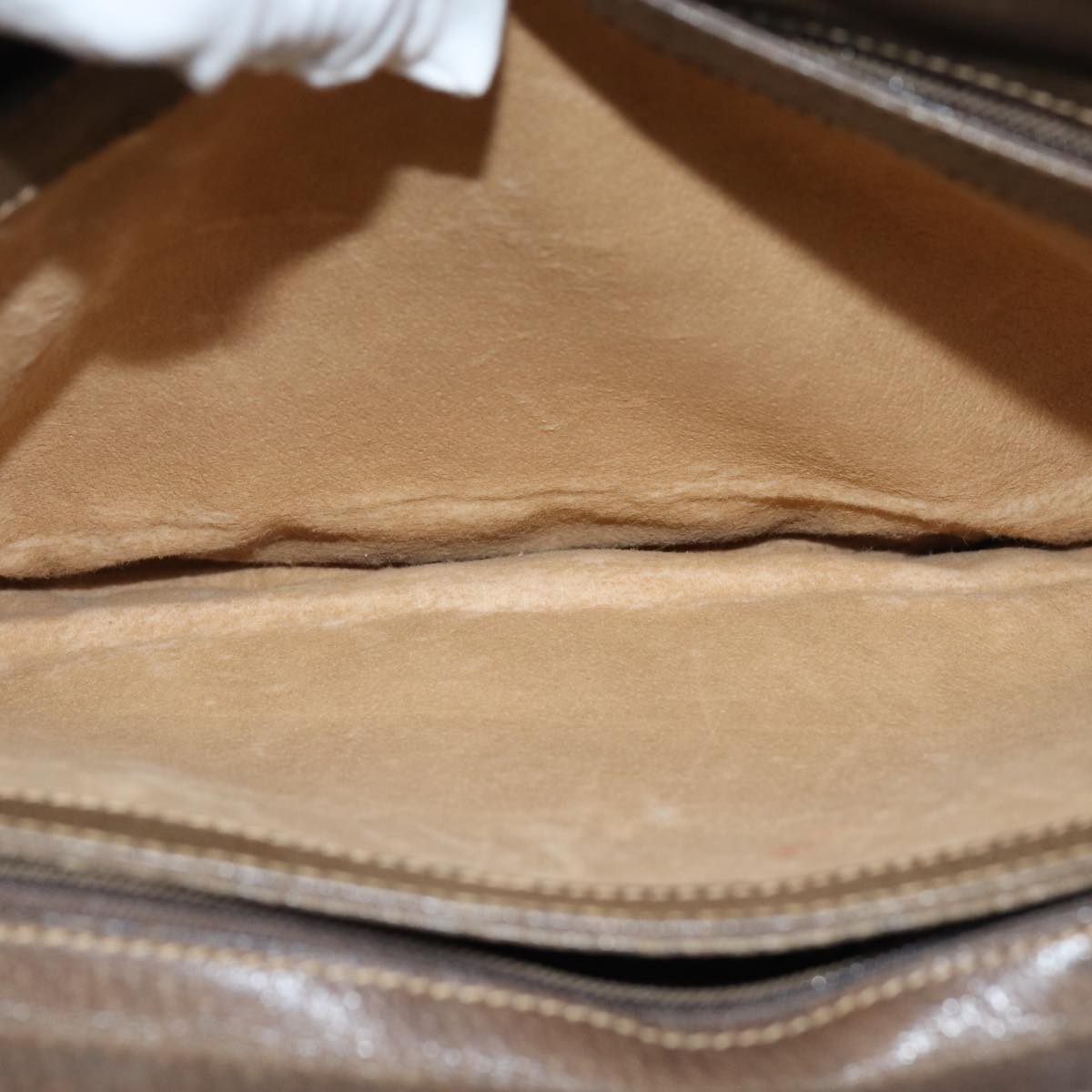 GUCCI GG Supreme Web Sherry Line Shoulder Bag PVC Beige 904 02 013 76634