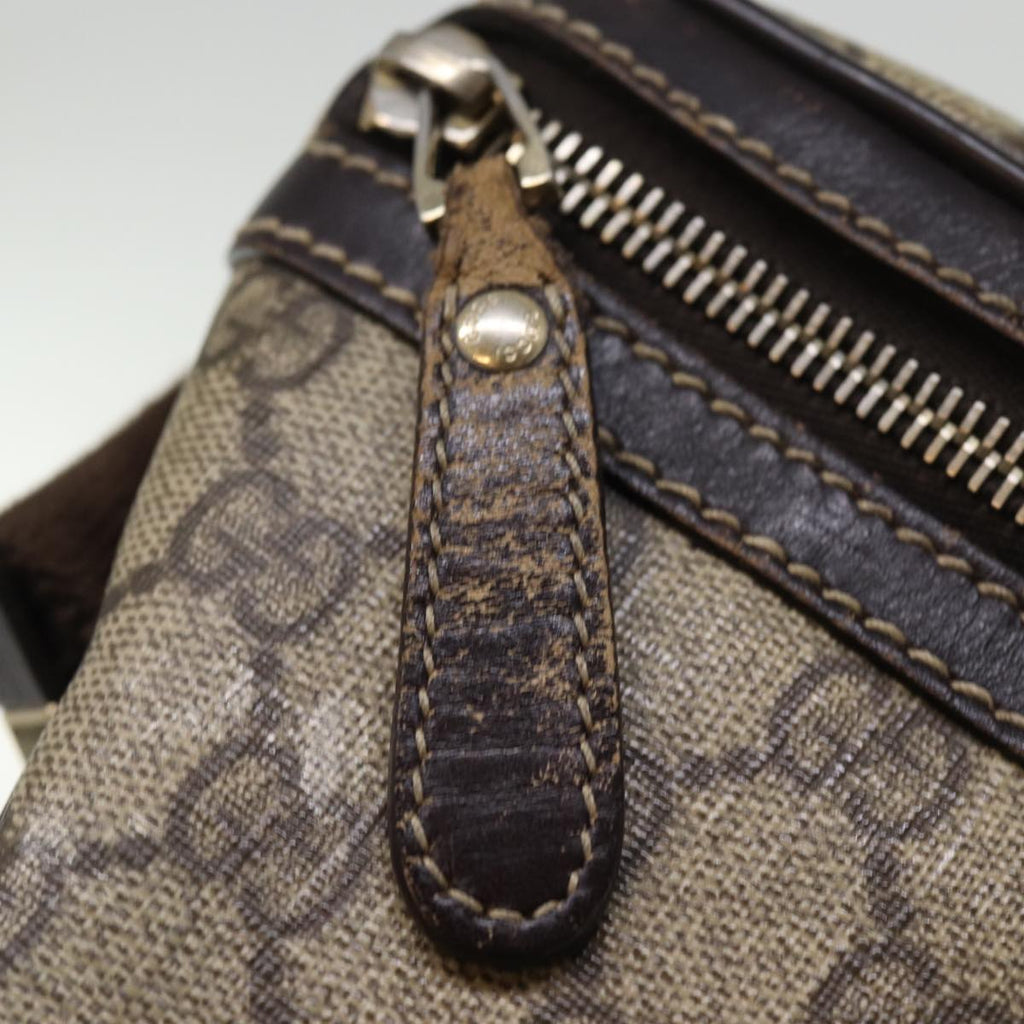 GUCCI GG Supreme Body Bag PVC Beige 233269 76658