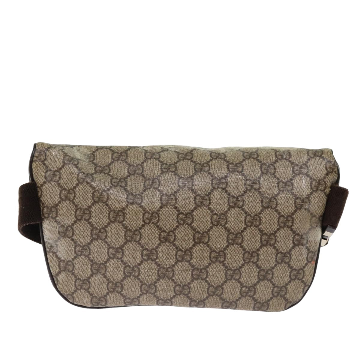 GUCCI GG Supreme Body Bag PVC Beige 233269 76658