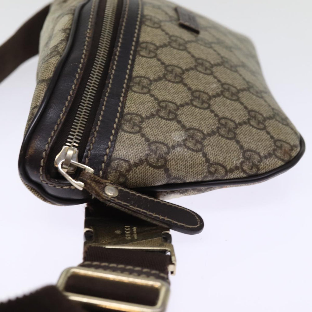 GUCCI GG Supreme Body Bag PVC Beige 233269 76658