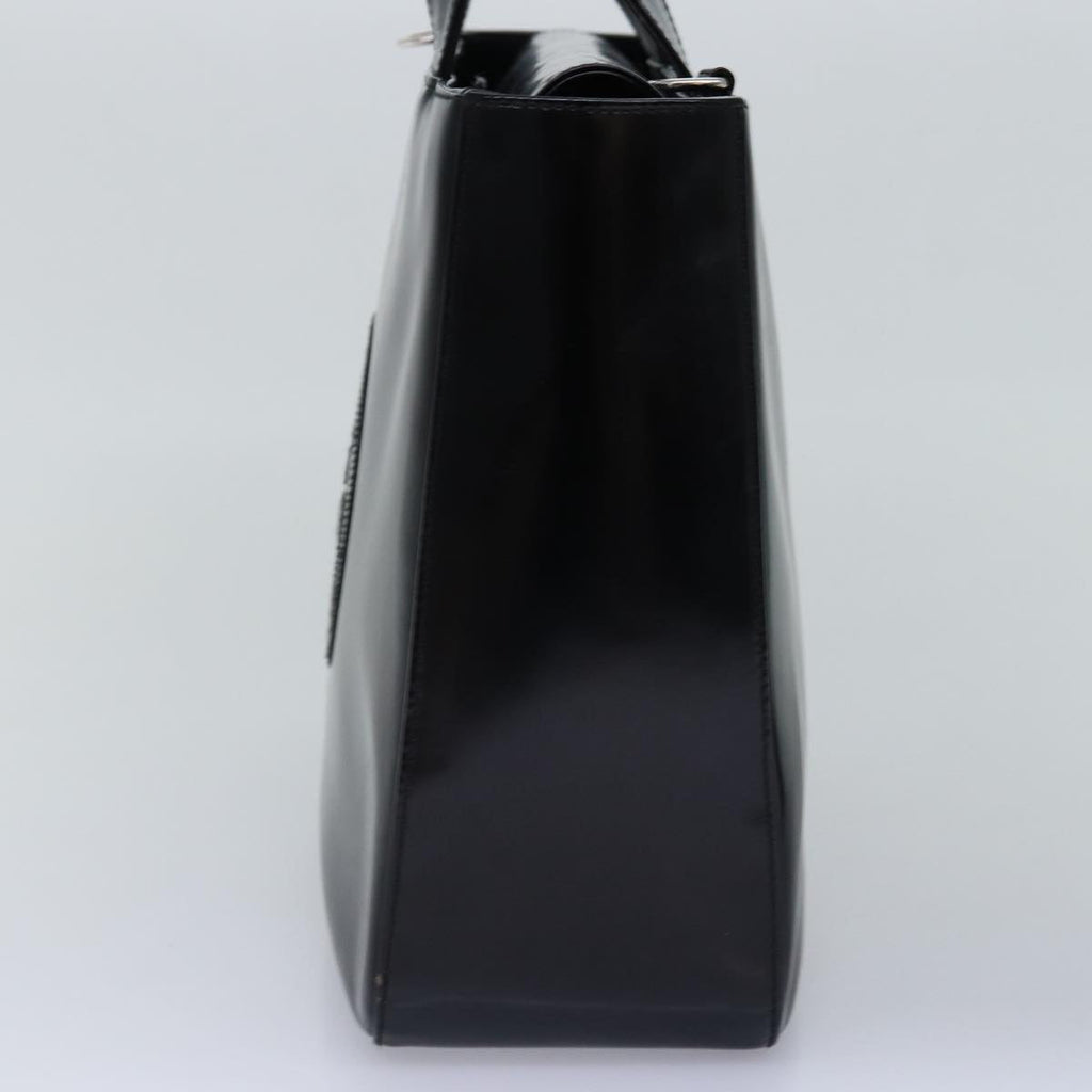 GUCCI Hand Bag Enamel 2way Black 000 1013 0504 76665