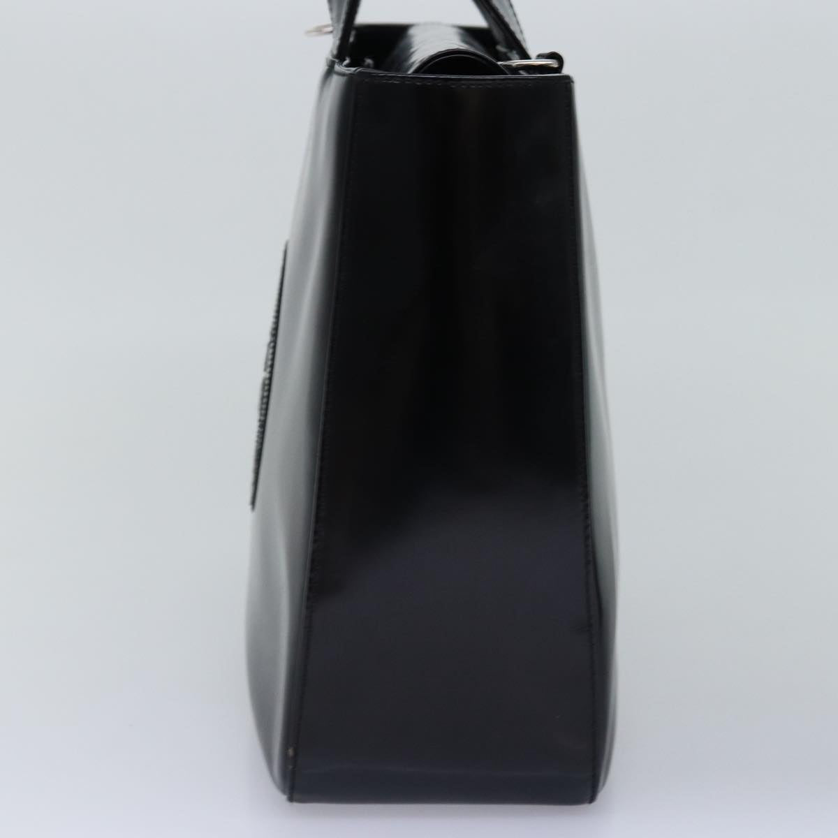 GUCCI Hand Bag Enamel 2way Black 000 1013 0504 76665