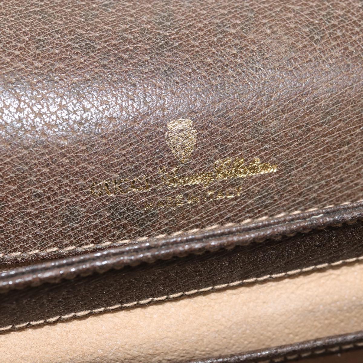 GUCCI GG Supreme Shoulder Bag PVC Leather Beige 76670