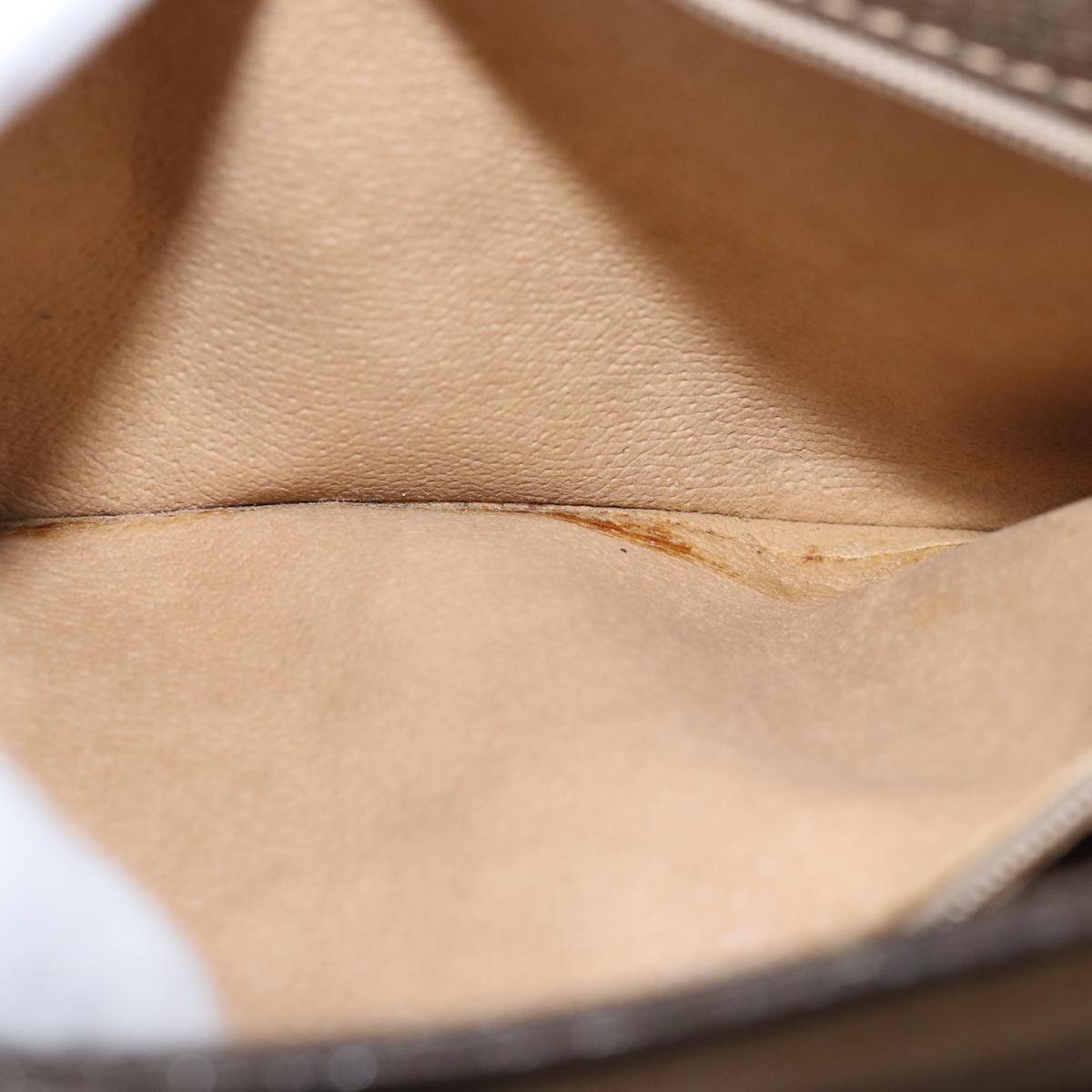GUCCI GG Supreme Shoulder Bag PVC Leather Beige 76670