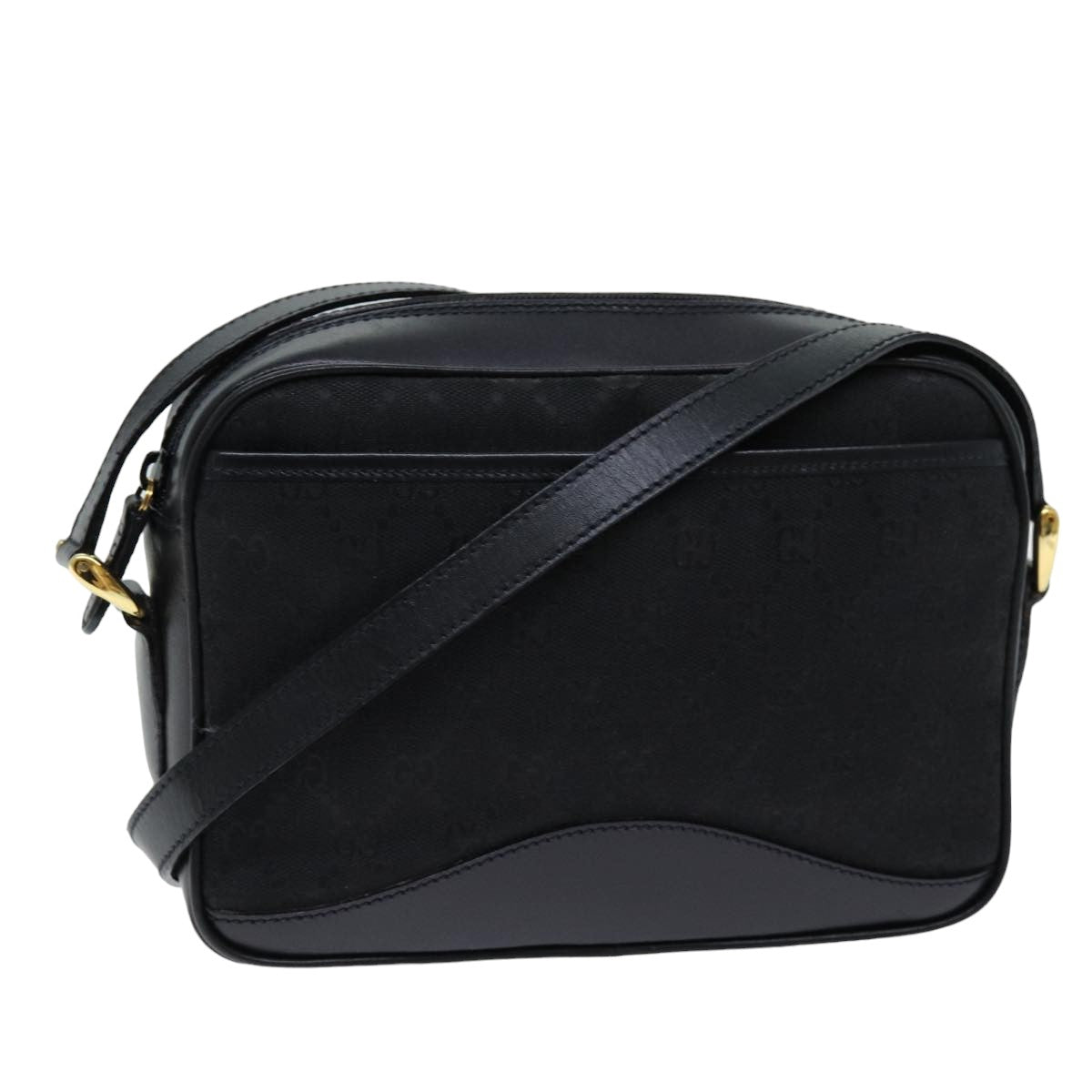 GUCCI GG Canvas Shoulder Bag Black 007 123 0225 76695
